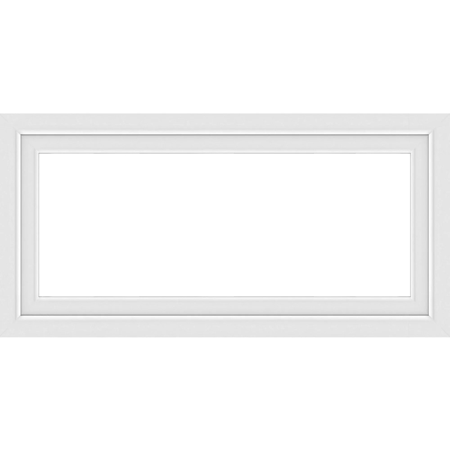 Weißes Kunststofffenster, 100x60 cm, 3-fach Verglasung, links angeschlagen.