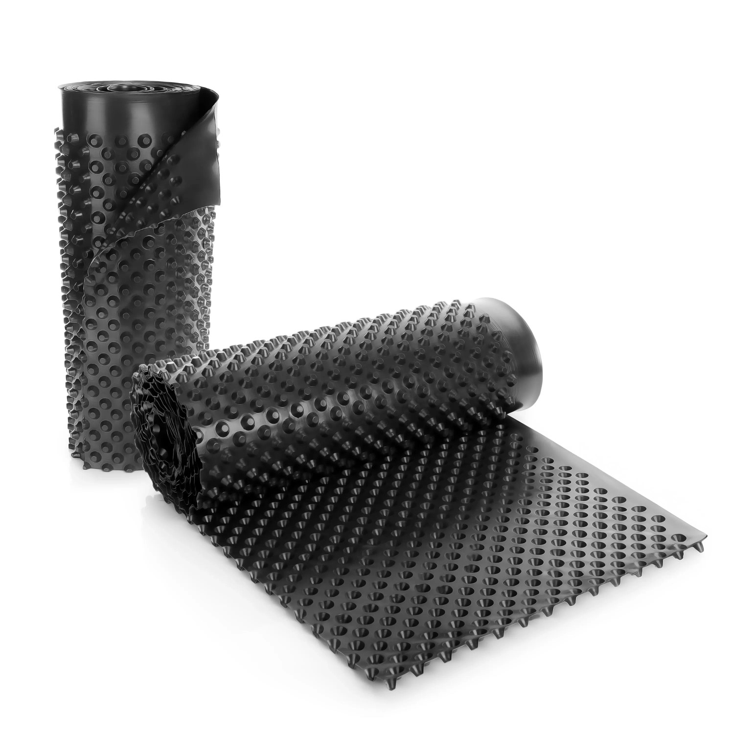 BigDean 2 Mal Premium Noppenfolie 50cm Breit 20m Lang Nässeschutz Für Hochbeete Und Mauern Noppenbahn Extrem Reißfest