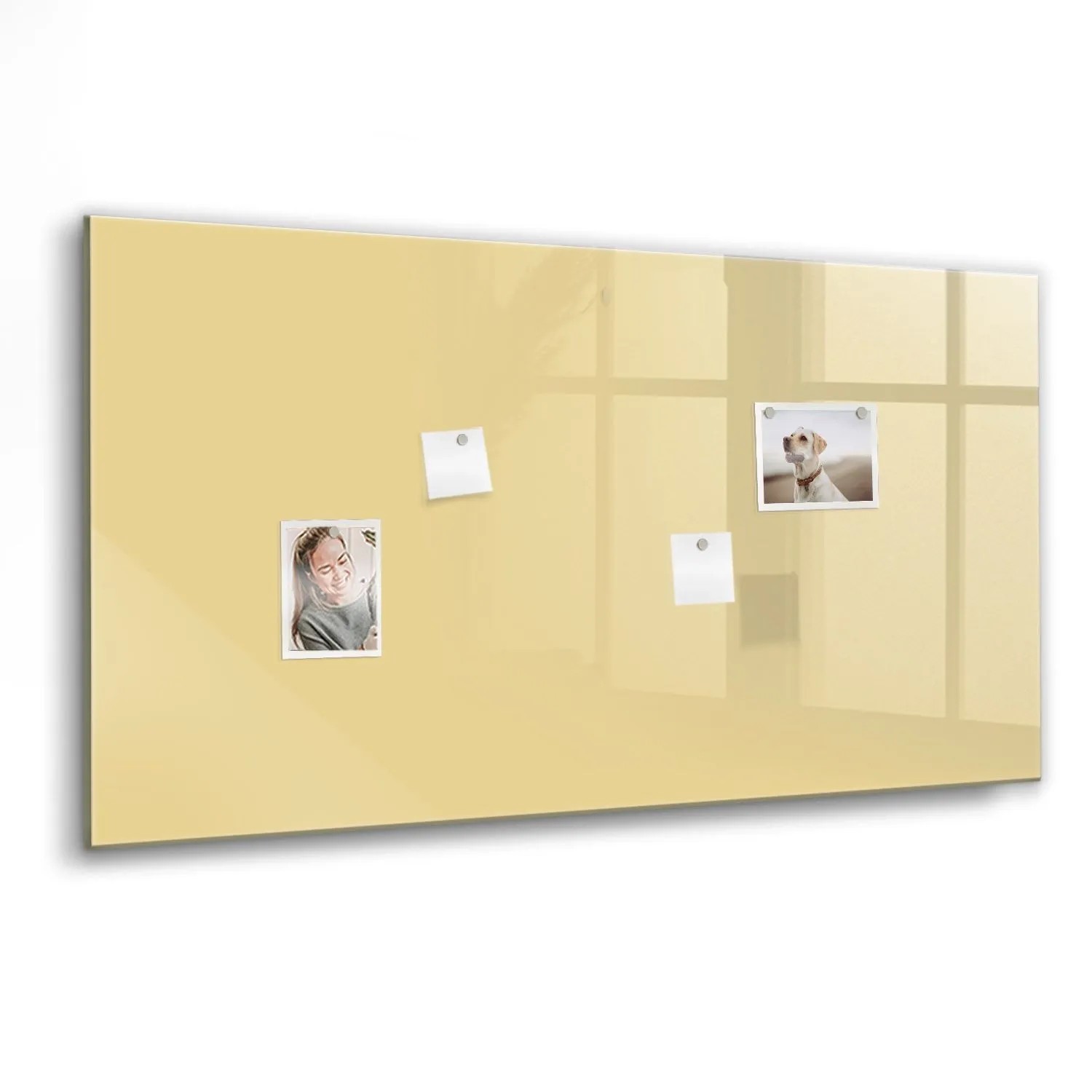 Tulup Glasmagnettafel Cremefarben 120x60 cm Glastafel Magnetisch Beschreibb günstig online kaufen