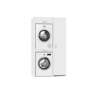 Waschturm Waschmaschinenschrank Slimline 3.1 Weiß