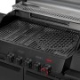 Enders Gasgrill Monroe Pro 4 SIKR Turbo Shadow mit Grillrost und Seitenkocher.