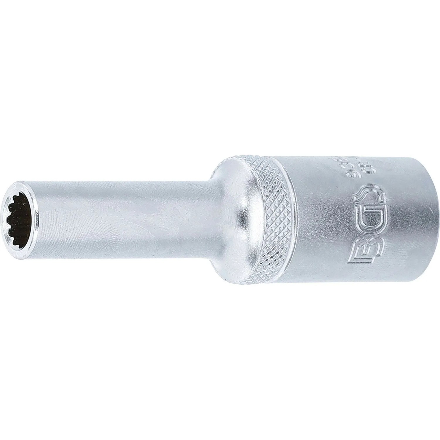 BGS Steckschlüssel Einsatz Zwölfkant Tief Antrieb Innenvierkant 12 5 Mm  1 2 Zoll  SW 8 Mm 9356