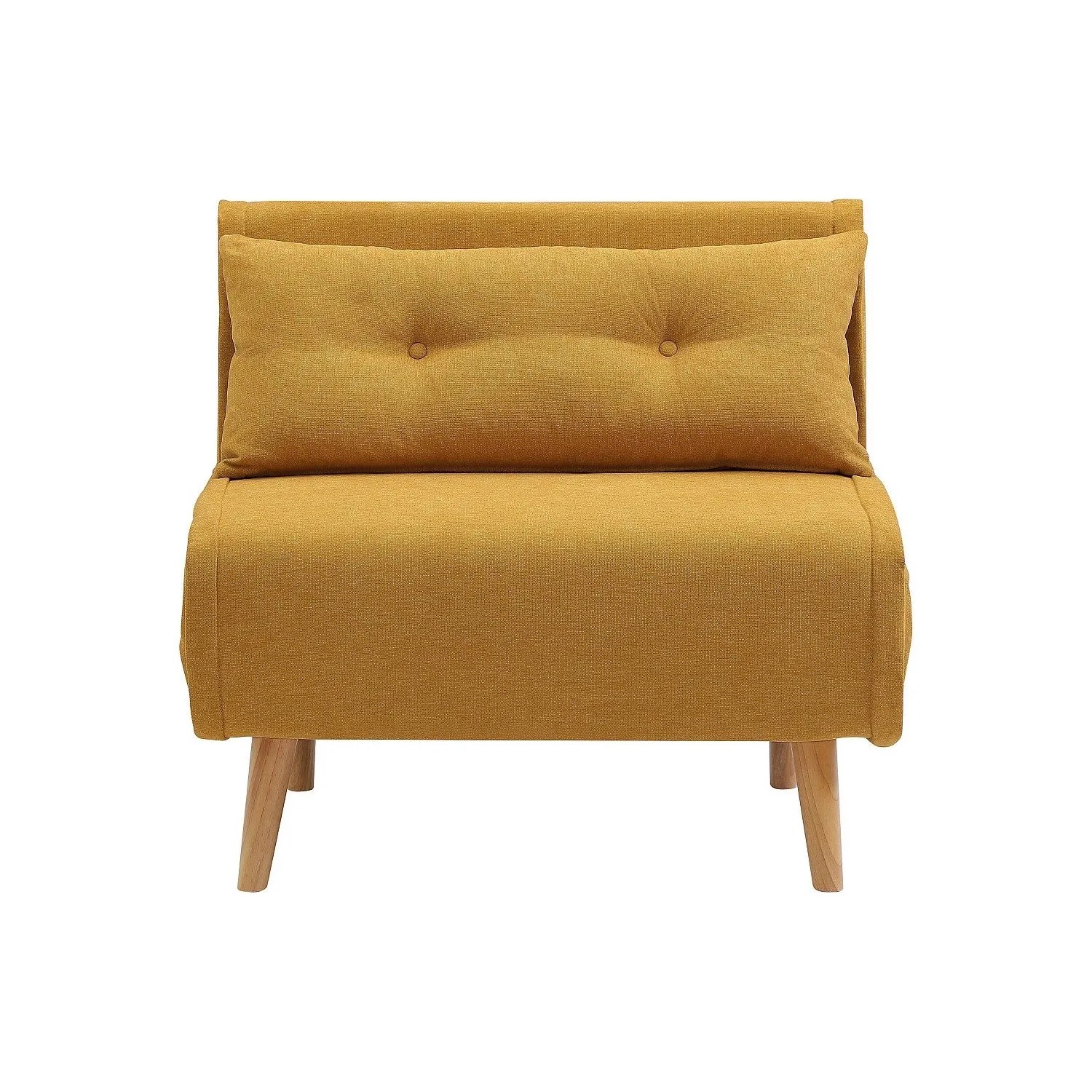 Vente-unique Schlafsessel Valerio Senffarben 90 cm