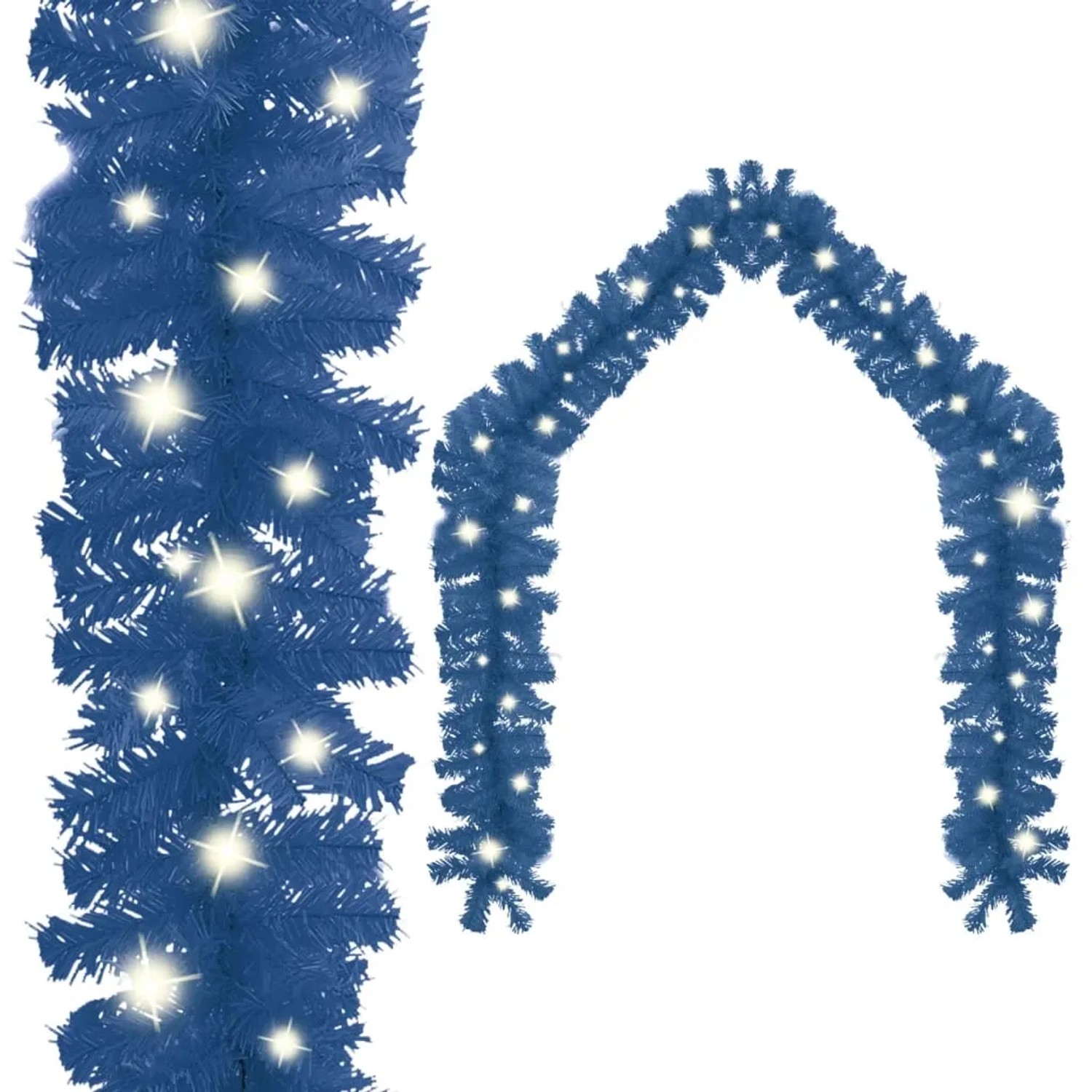 vidaXL Weihnachtsgirlande mit LED-Lichtern 20 m Blau 329194