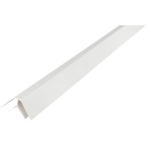 Weiße Duropan Eckleiste, 270 cm lang, für Paneel-Zubehör. Ideal für saubere Abschlüsse und Kantenschutz.