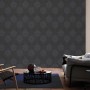 A.S. Creation Vliestapete Metropolitan Stories Lizzy London Damask Schwarz im Wohnraum.