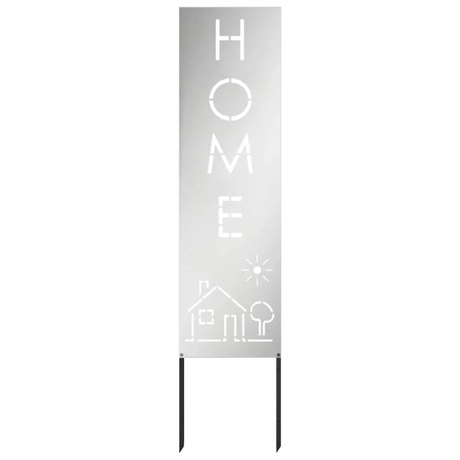 vidaXL Garten Sichtschutz-Leinwand Silber 32 x 140 cm Verzinkter Stahl 876271