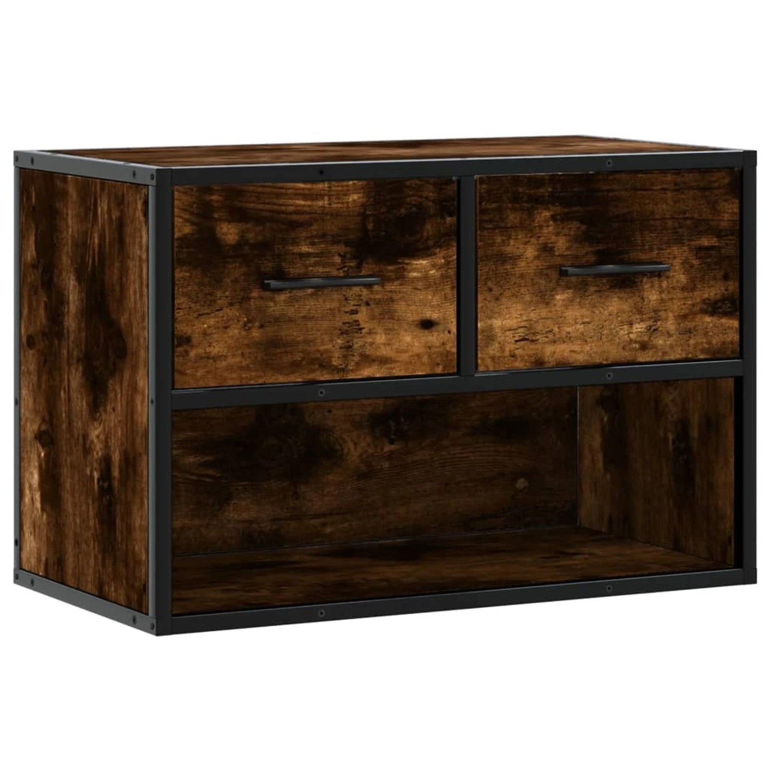 vidaXL TV-Schrank Räuchereiche 60x31x39,5 cm Holzwerkstoff und Metall 84891 günstig online kaufen