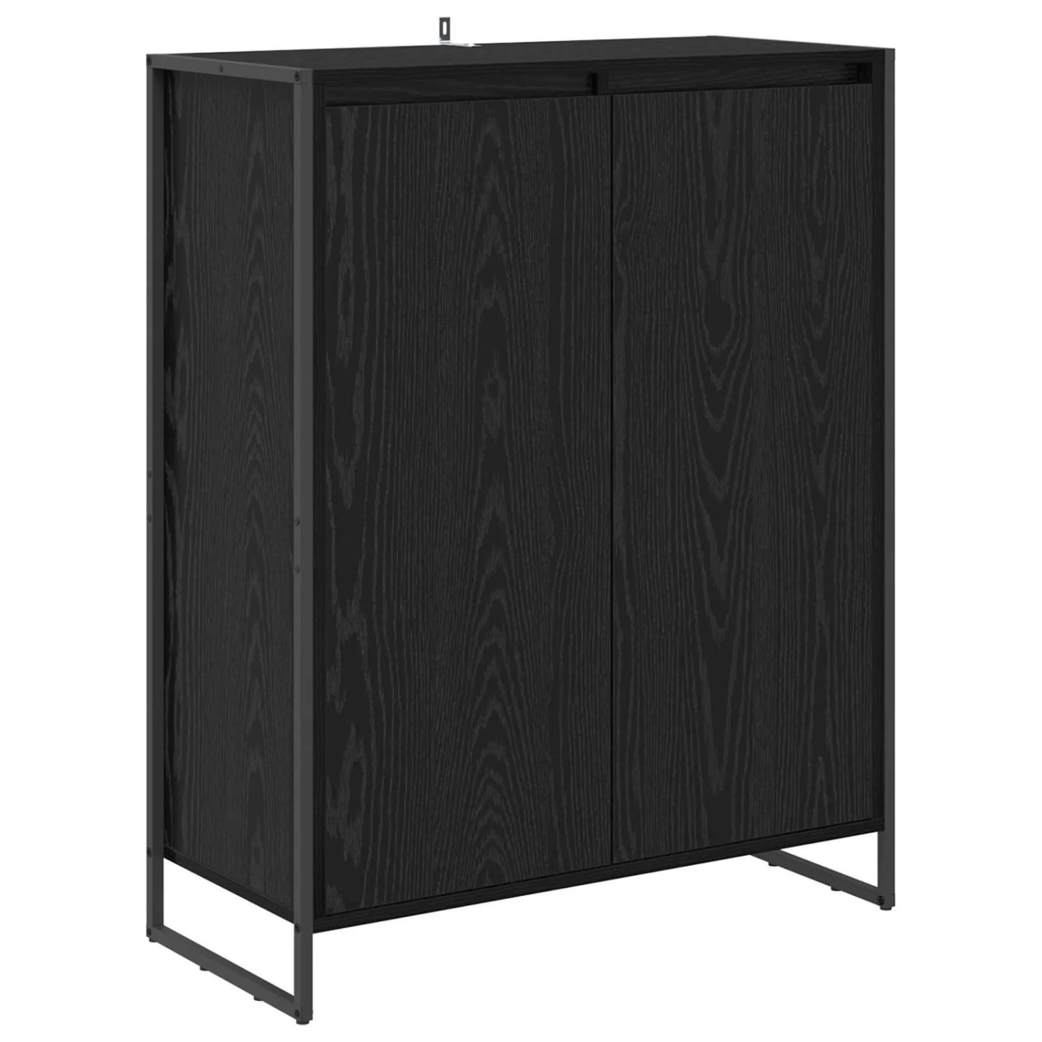 vidaXL Schuhschrank mit Speicher Schwarz Eichen-Optik 79 x 36 x 100 cm 886462