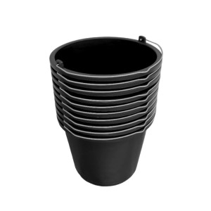 ViD 10 Stück Betoneimer 5 Liter Ø24 x 19 cm