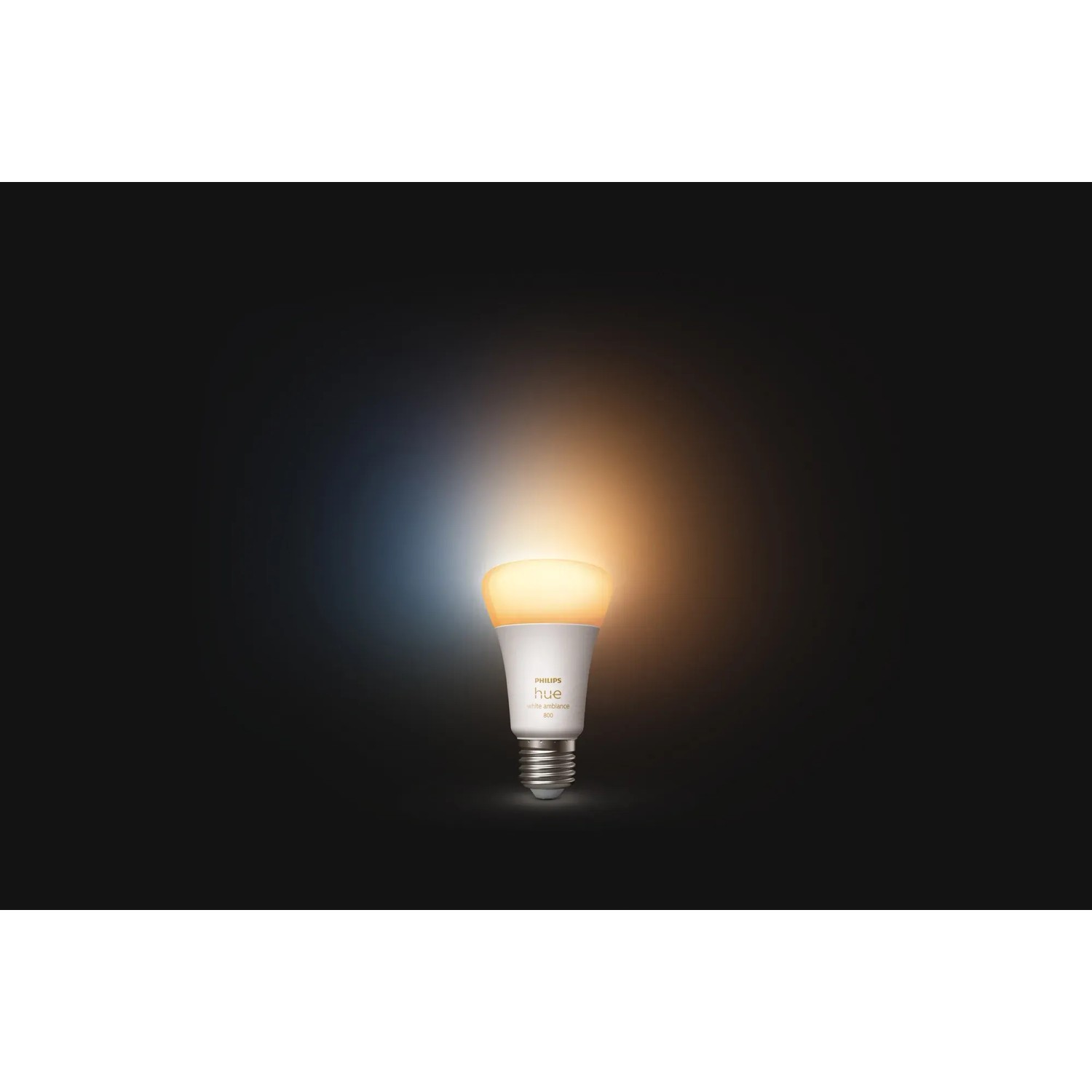 Philips Hue E27 LED-Lampe White Ambiance, 1600 lm, warmweißes bis kaltweißes Licht.