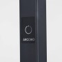 Detailaufnahme: Schwarze Arcchio LED Bürostehleuchte Nelus mit Touch-Dimmer und Bewegungsmelder.