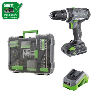 LUX-TOOLS Akku-Bohrschrauber Mobile Werkstatt 1 PowerSystem A-BS-20 inkl. Akku