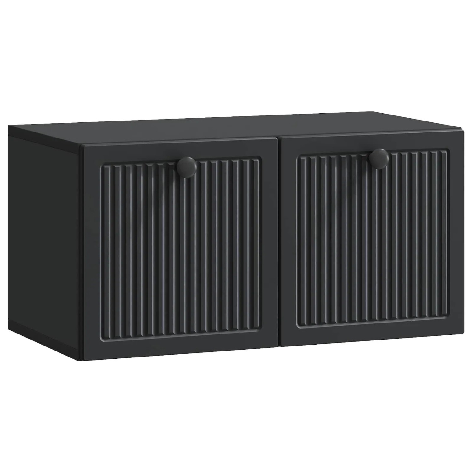 vidaXL Wandmontierter TV-Schrank Schwarz 59,5 x 31 x 30 cm 898026