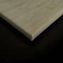 Detailansicht Leinwandbild mit Keilrahmen, Pastellfarben, geometrisches Design für Wanddekoration.
