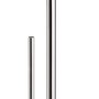 baliv WC-Bürstengarnitur ST-6950 aus Chrom mit Toilettenpapierhalter und Milchglasbehälter.