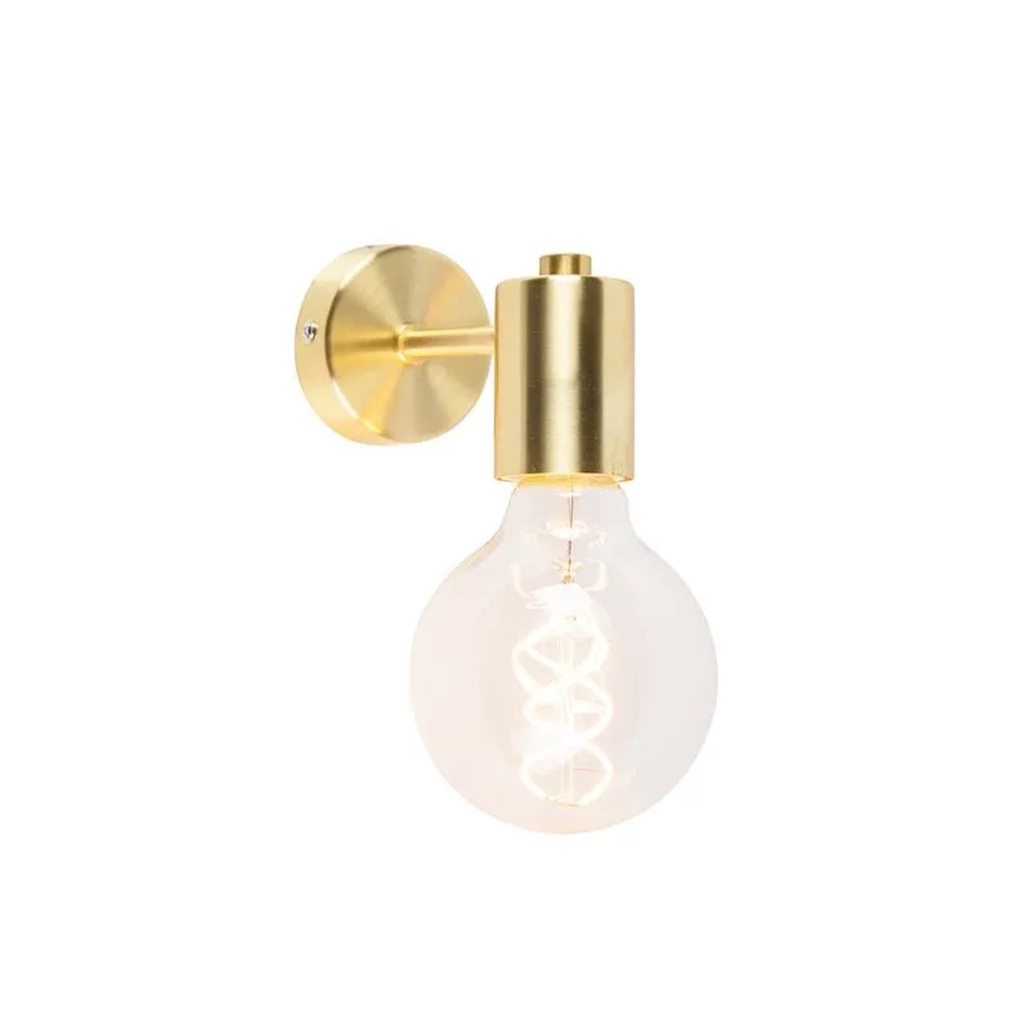QAZQA Art Deco Wandleuchte Gold Neigbar Facil