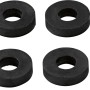 20 schwarze Distanzhülsen, 20 mm, aus Kunststoff für Winkel & Holzverbinder.