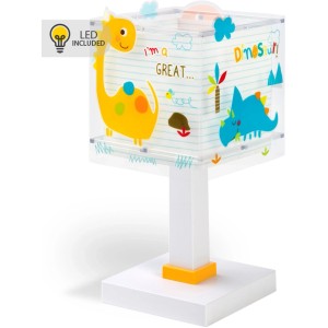 Dalber Tischlampe mit Dinosaurier-Motiv, LED Nachtlicht für Kinder.