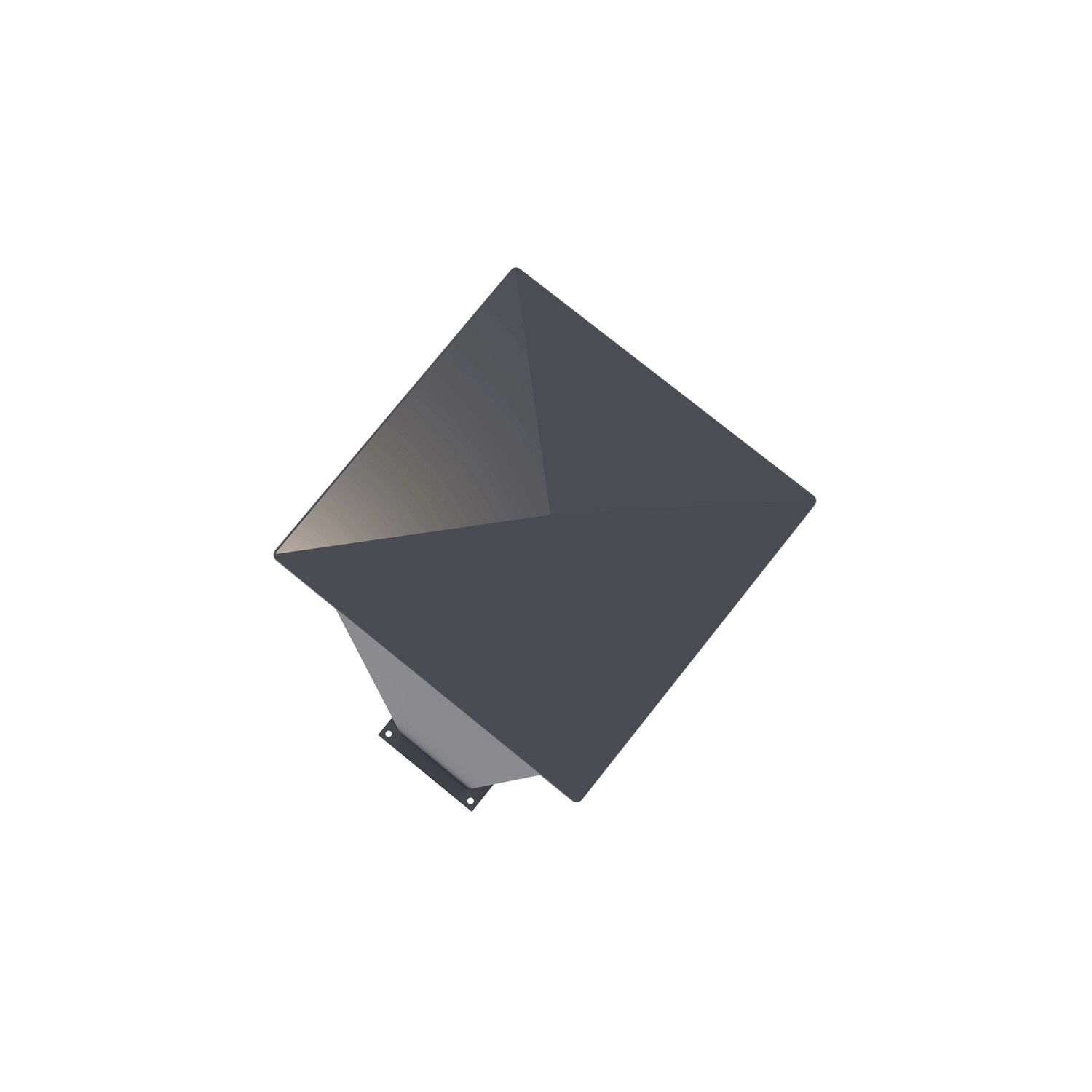 Detailaufnahme eines grauen Eifel Pfostens (15x15cm) für das Casanoov Flügeltor.