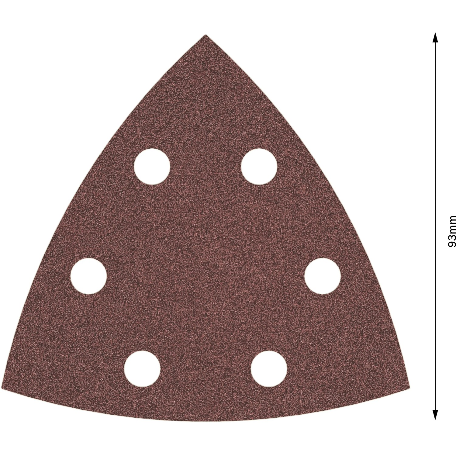 Bosch Delta-Schleifblatt F460, Körnung 80, 5er-Pack für Holz und Farbe.