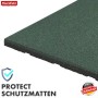 Floordirekt Fallschutzmatte Elastikmatte Fallschutzplatte mit Drainage 50 x 50 x 2,5 cm Grün_7