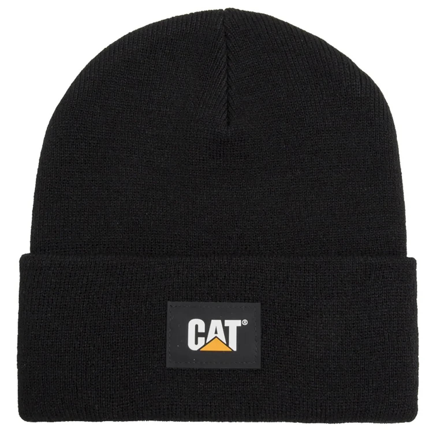 Cat Strickmütze Label Cuff Schwarz