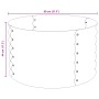 furnicato Hochbeet, 80x80x44 cm, Grau, Stahl. Ideal für Garten, Balkon & Terrasse.