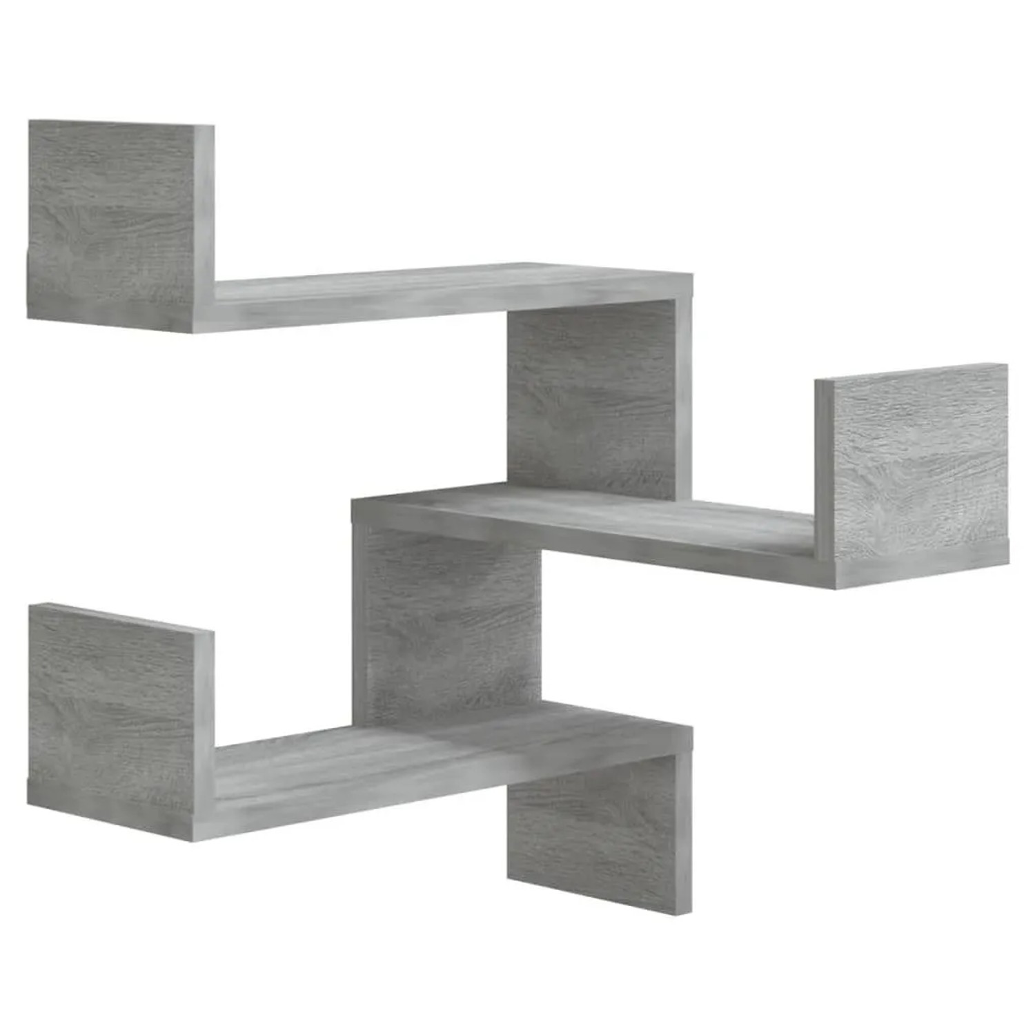 vidaXL Wand-Eckregal Grau Sonoma 40x40x50 cm Holzwerkstoff 815206