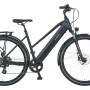 Schwarzes Prophete Trekking E-Bike Entdecker 2.0 Damenrad mit 28 Zoll Reifen.