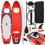 vidaXL SUP-Board-Set Aufblasbar Rot 300x76x10 cm 93382