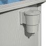 Detailaufnahme Stahlwandpool Bestway Hydrium mit Skimmer zur Reinigung der Wasseroberfläche.