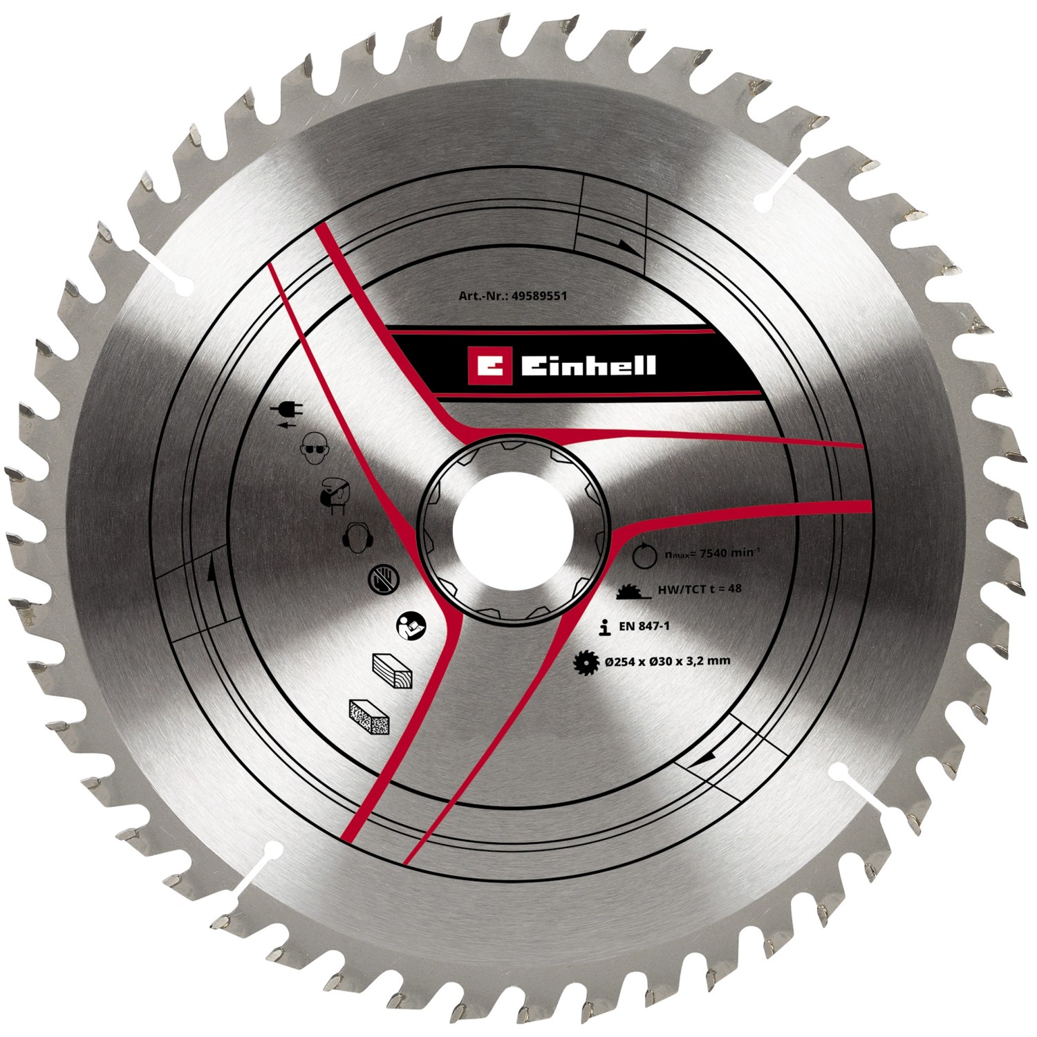 Einhell Accessory HM-Sägeblatt HM Ø 254 mm x 30 mm x 3,2 Z48 günstig online kaufen