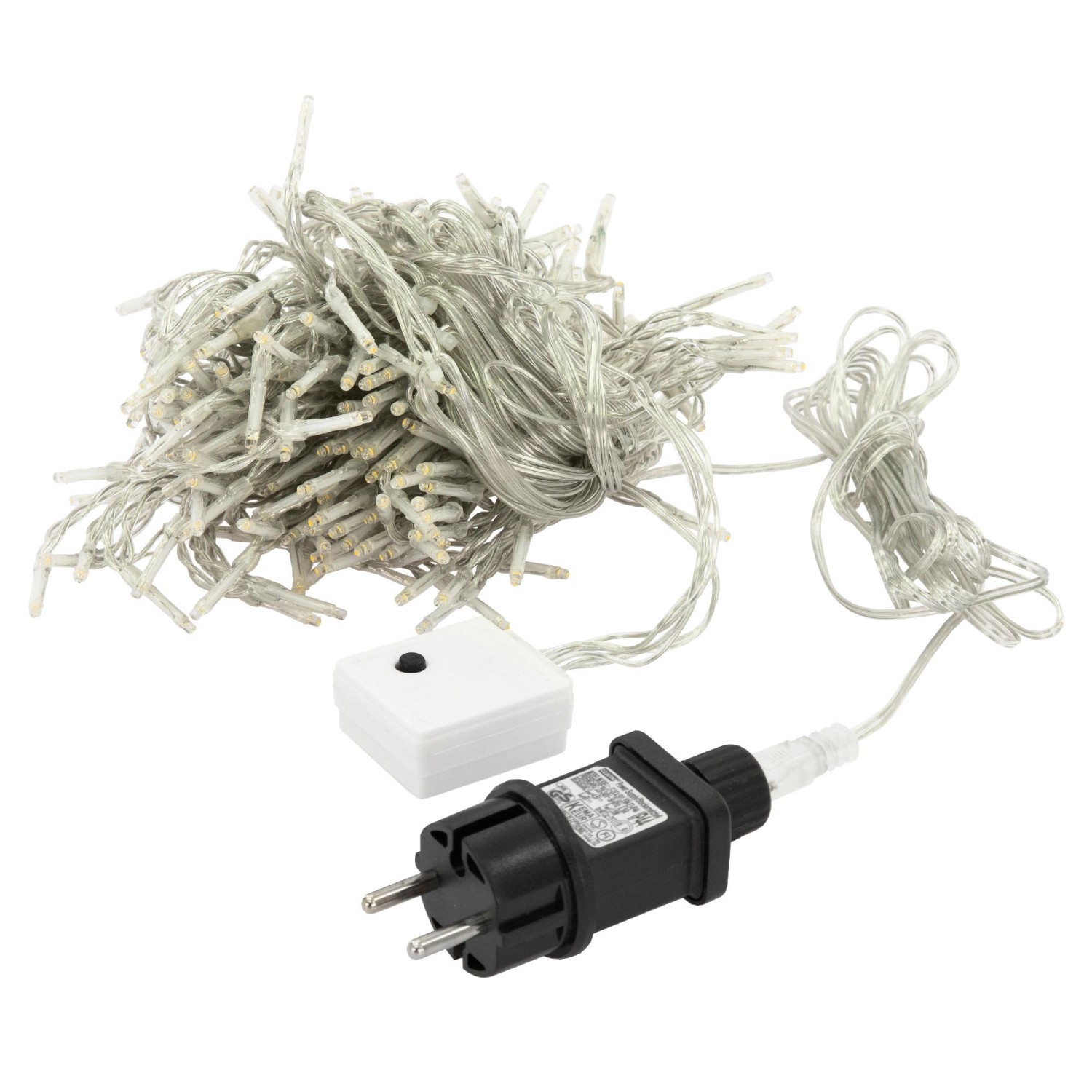ECD Germany LED Lichtervorhang 2x1,5m 240 Kaltweiße LEDs 12 Funktionen IP44 günstig online kaufen