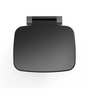 Glasdeals Klappbarer Duschsitz Schwarz 1778