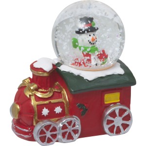 LED-Schneekugel Weihnachten Polyresin 4-fach sortiert