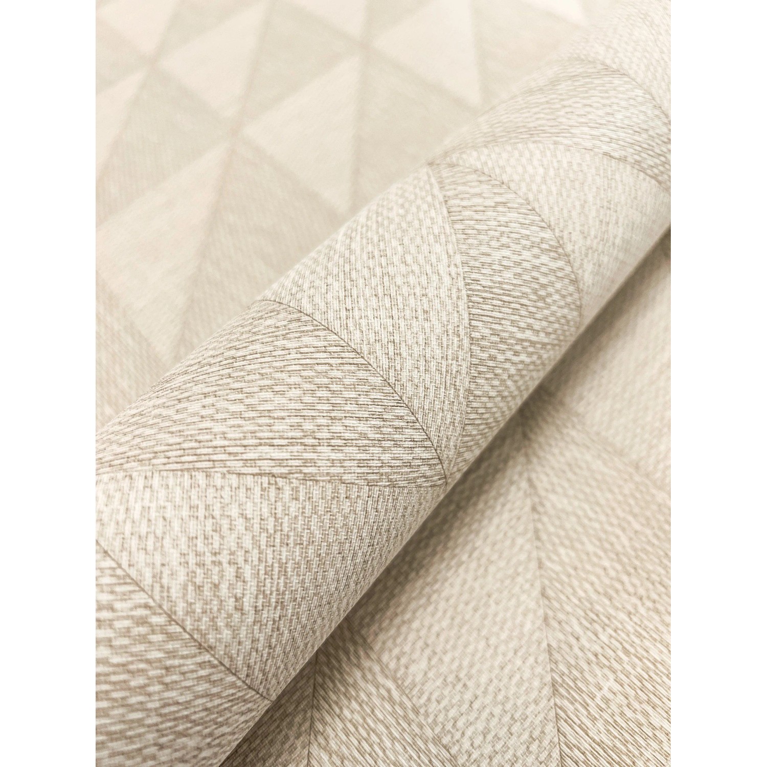 Newroom Vliestapete Makan Helltaupe Rauten Modern Strukturiert FSC® günstig online kaufen