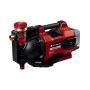 Einhell Aquinna 36/38 F LED Akku-Gartenpumpe für Haus & Garten ohne Akku. Automatische Elektro-Pumpe in Rot/Schwarz.