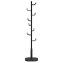 Schwarze Songmics Garderobe Alan in Kaktus-Form mit 8 Haken für Flur oder Schlafzimmer.