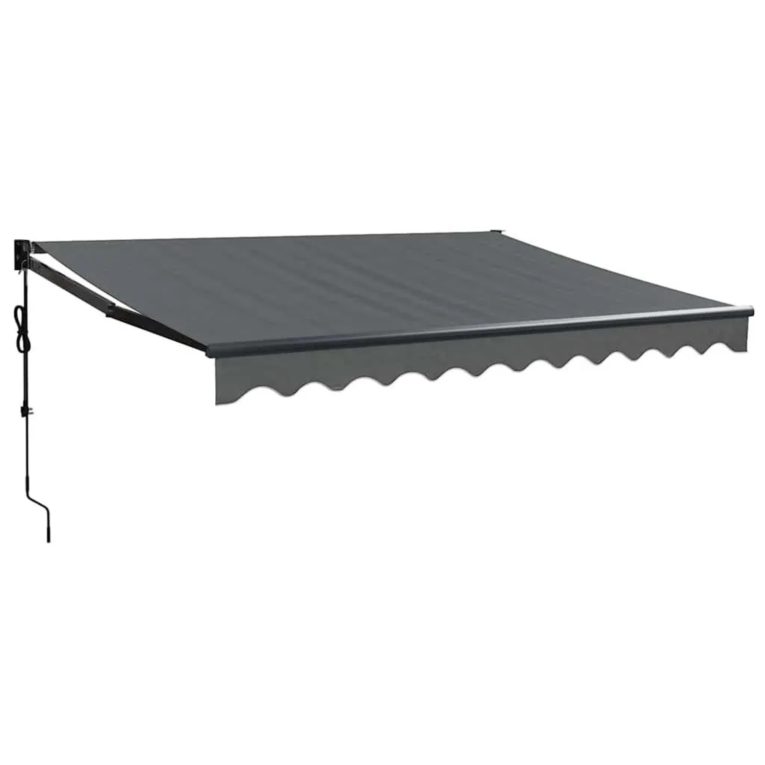 vidaXL Elektrische Markise mit Kurbel Anthrazit 3,5x2,5 m 3154512