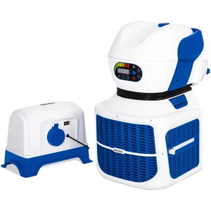 Bestway Swimfinity Gegenstromanlage für Pool, mit digitaler Anzeige und Fernbedienung.