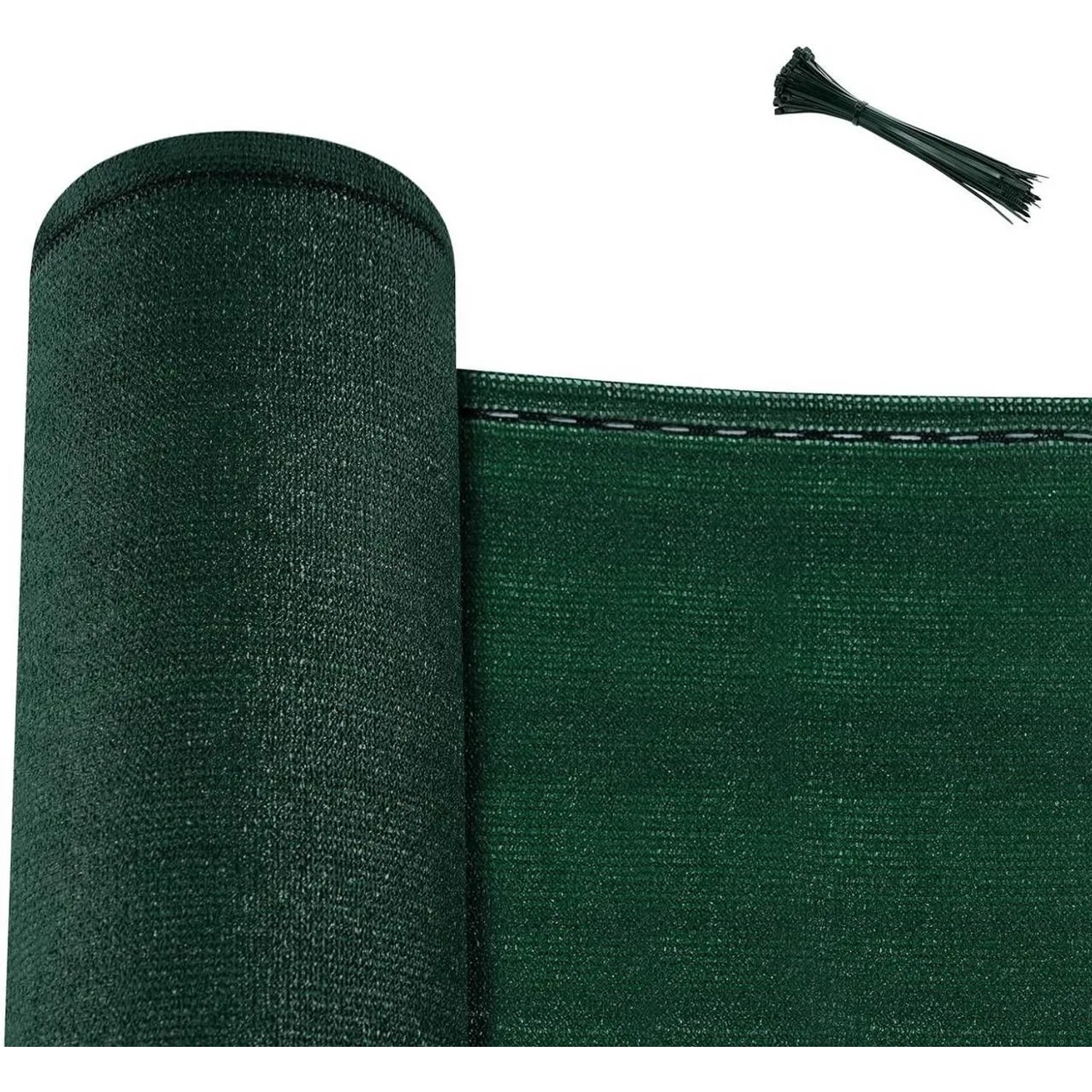 WOLTU Zaunblende 180 g/m² HDPE mit Kabelbinder Grün 1x6 m