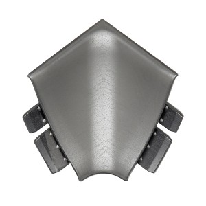 Innenecke Plus Metallic für Arbeitsplatten, 90 Grad Winkel, Kunststoff.