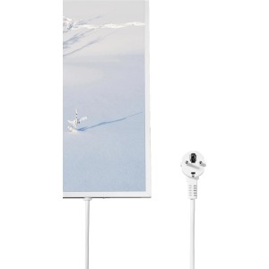 Könighaus Infrarotheizung mit Schneelandschaft, 50x60 cm, 300W. Elektrische Heizung mit Wintermotiv.