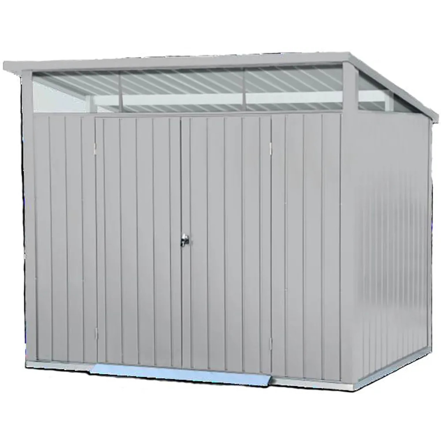 Duramax Metallgerätehaus Palladium 8x6 Silber BxT: 249,2 cm x 202,9 cm