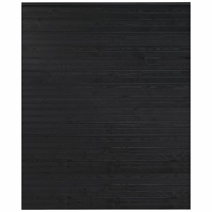 Schwarzer Sichtschutzzaun Plank aus Nadelholz, 174x203 cm, für Garten und Terrasse.