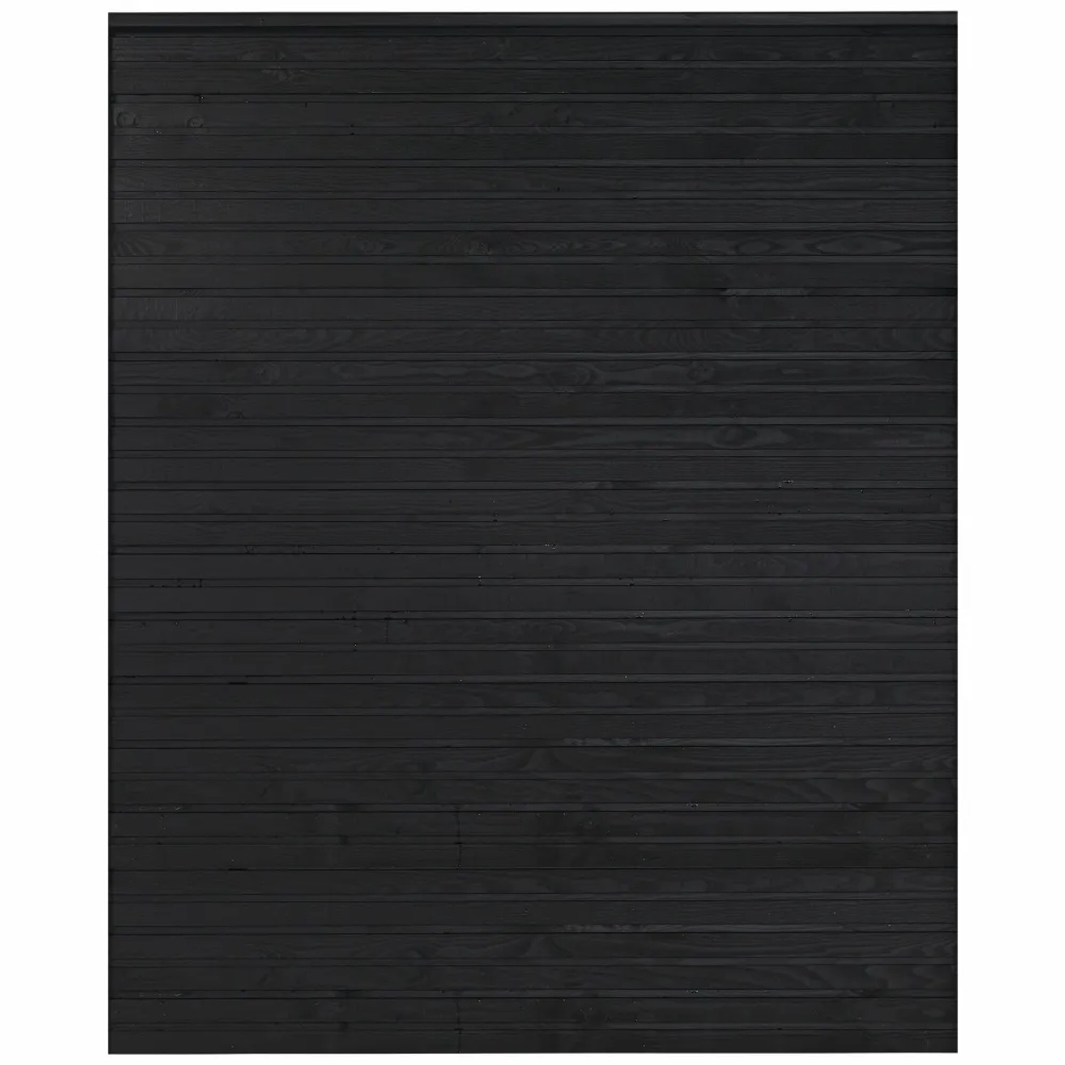 Sichtschutzzaun Plank Nadelholz Schwarz 174 cm x 203 cm