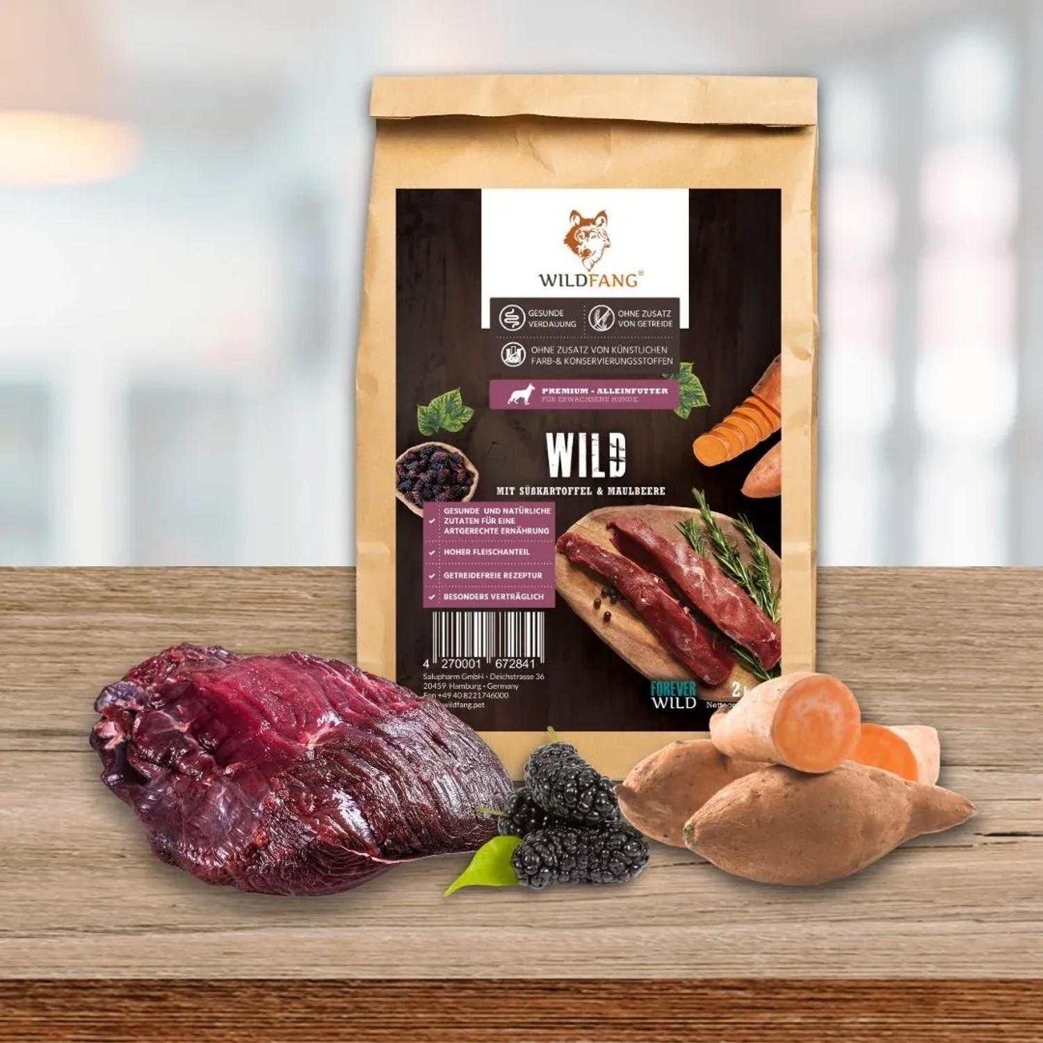 Wildfang Adult Trockenfutter mit Wild Getreidefrei 6 kg_9