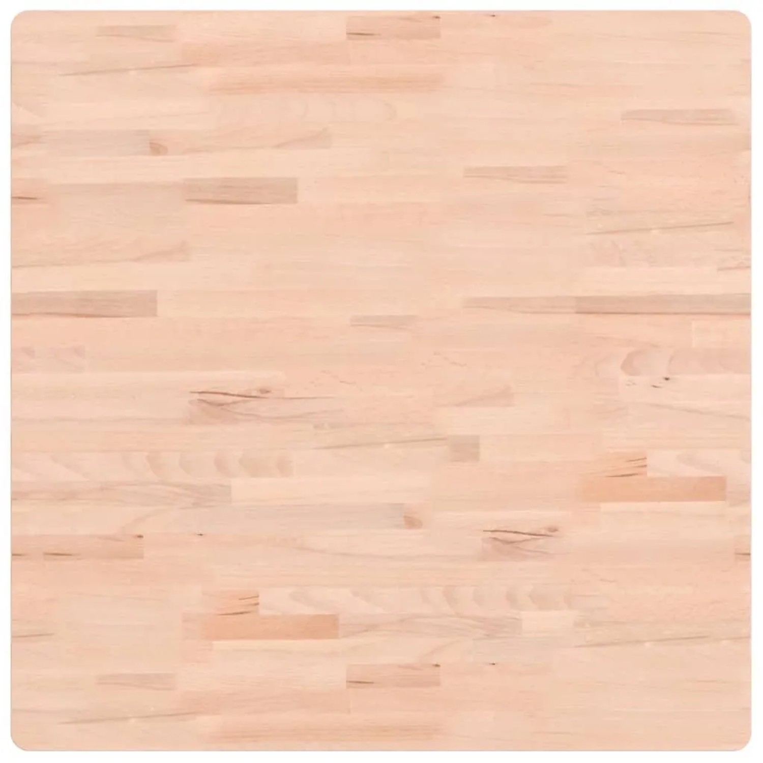vidaXL Tischplatte 80x80x1,5 cm Quadratisch Massivholz Buche 355952