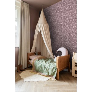ESTAhome Tapete Blumen Aubergineviolett 50 X 900 Cm 131254